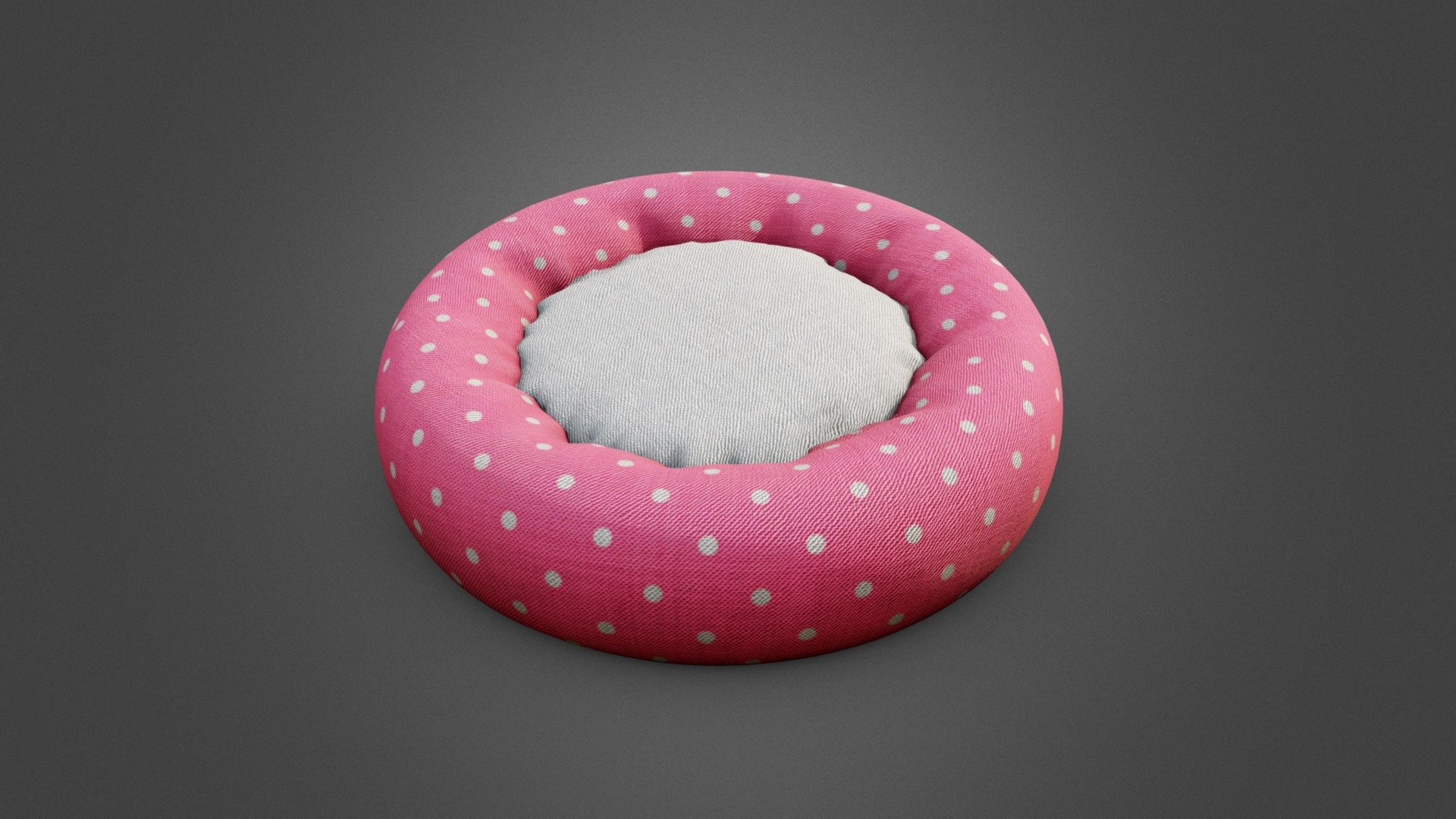 Pet bed for your renders and games

Textures:

Diffuse color, Roughness, Normal, AO

All textures are 2K

Files Formats:

Blend

Fbx

Obj
