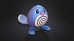 Poliwag Pokemon cute, pokemon, poliwag, cartoon, creature, stylized