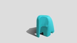 Elephant Statue - Sculpture office, modern, elephant, asia, decorative, gift, decor, minimalist, home, animal, decoration, sculpture