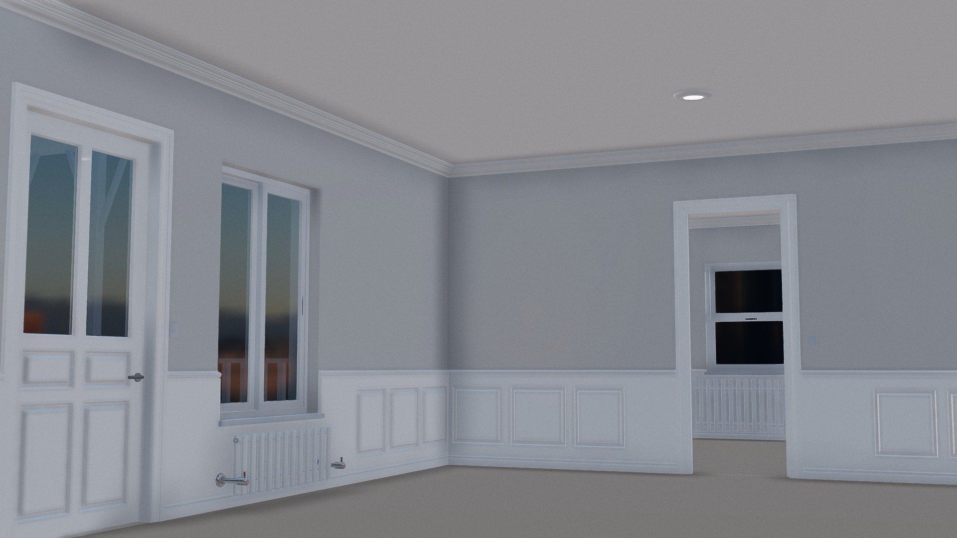 Complete house interior and exterior. Optimized for real-time applications and high end rendering All objects have materials assigned Tiled UV mapping applied to all objects in the scene for east texutring.