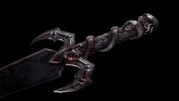 Bloody Blade blood, snake, skull, dagger