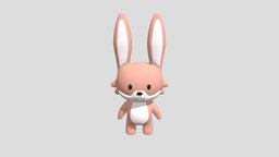 Pink Rabbit rabbit, pink, animal
