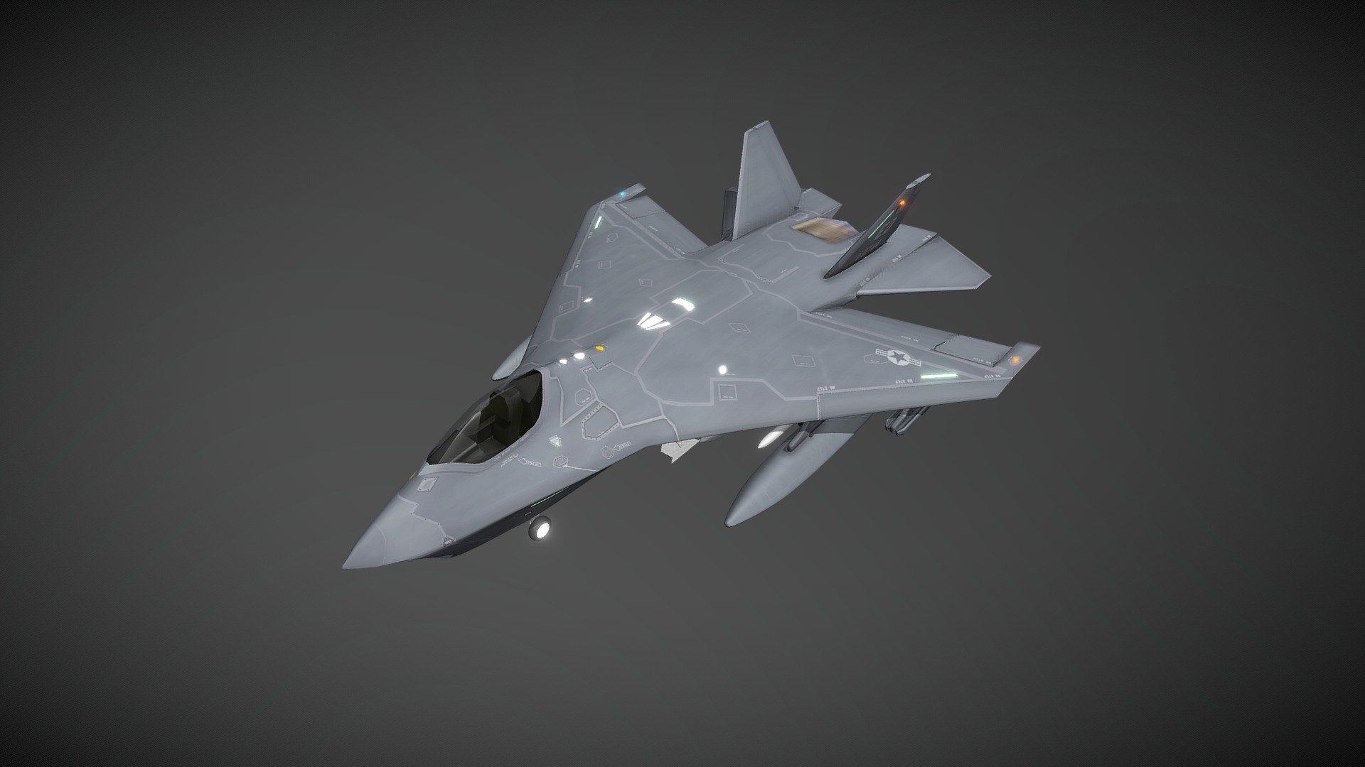 Theoretical production version of the Boeing F-32A CTOL Joint Strike Fighter.