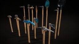Tad More Realistic Minecraft Tools wooden, tools, pack, diamond, realistic, ironwork, iron, pickaxe, homemade, shovel, toolset, hoe, stone-tool, majong, minecraft-model, minecraft-models, minecraftguns, asset, minecraft, stone, axe, wood, diamond-tools