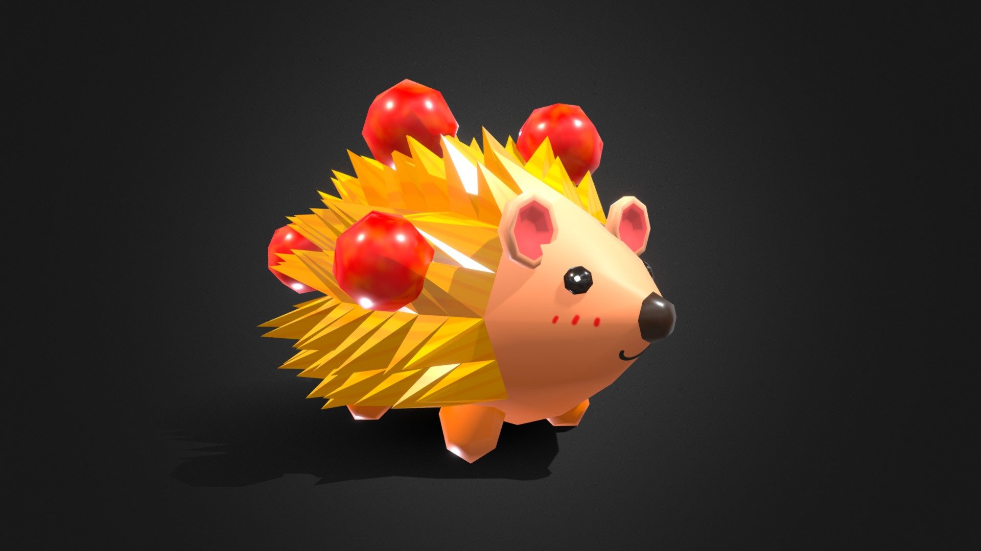 A low poly cartoon cute little hedgehog made with Blender,perfect for making Roblox games.

Its material consists of two textures,namely BaseColor and Roughness.

You can download it and immediately use it in the game you’re making.