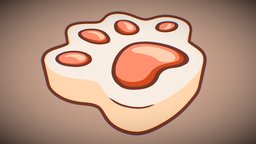 Cute Paw :3 cat, cute, kitty, drawn, mew, paw, ue4, shaded, unrealengine, unrealengine4, adorable, cel, godot, unity, hand, ue5, unrealengine5