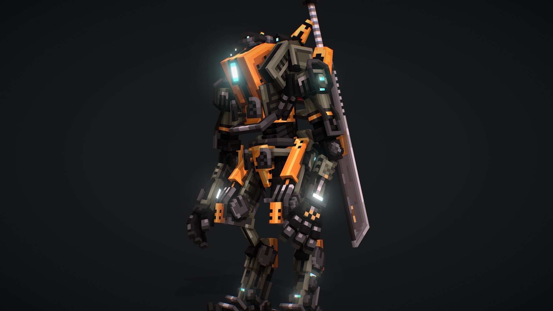 titanfall2中的BT RONIN型号
使用blockbench创作