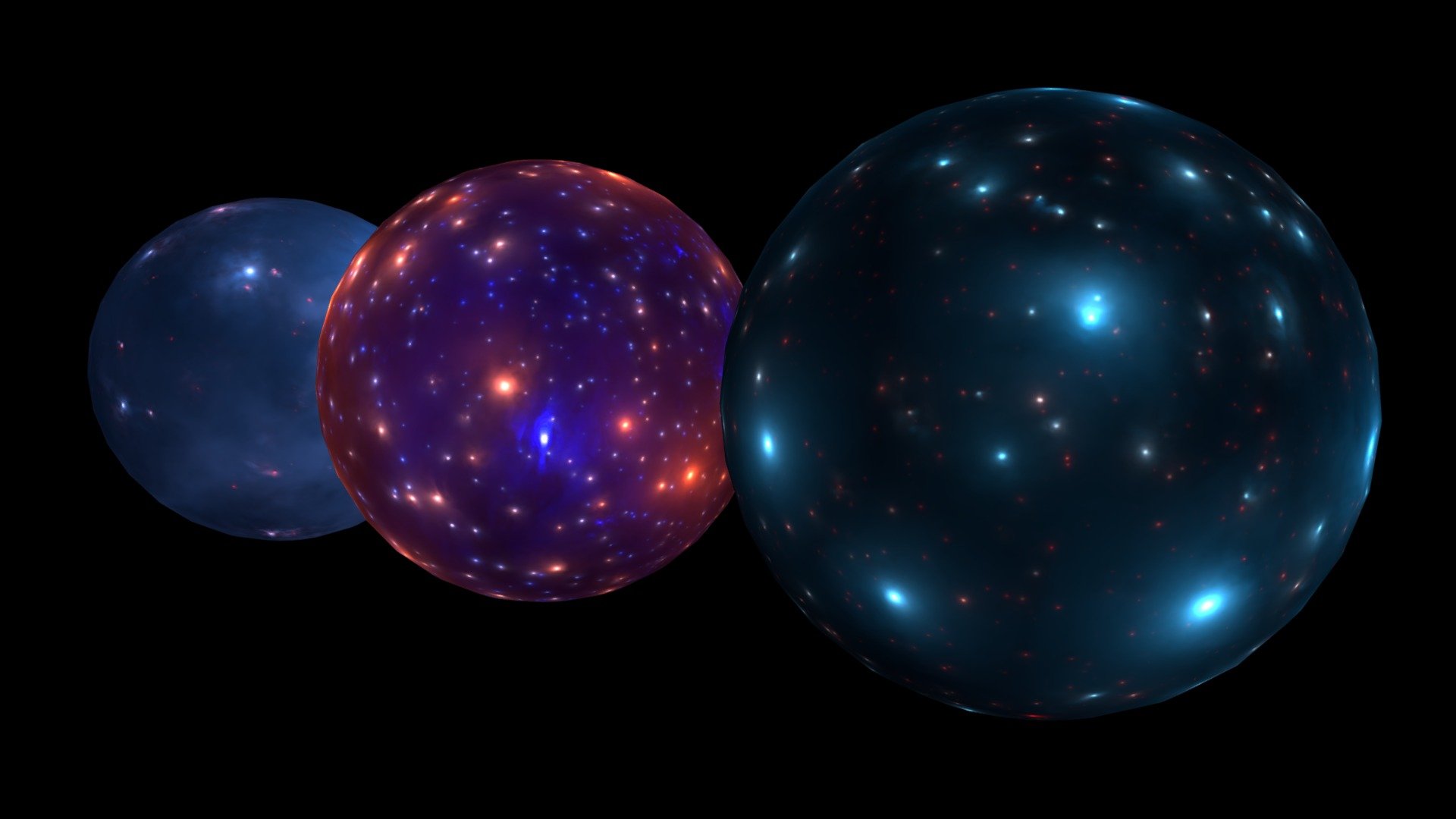 Galaxy starry night sky domes. Sky HDRi background photospheres for game in scifi setting. Perfect for concept art and cosmic 3d scenes.