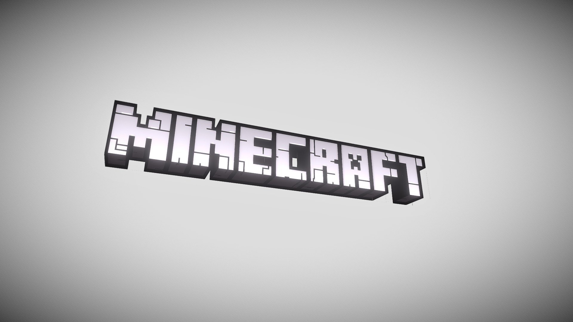 3d model of a logo from game Minecraft. For Unity, Blender, etc. This model is made by me and distributed for free!