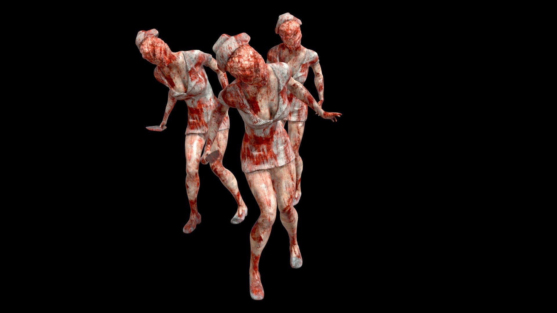 Nurse Horror Game ready. PBR Materials. Textures in 4K.