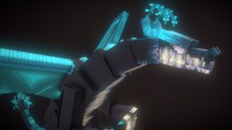 [003] Warden Dragon addon, warden, blockbench, minecraft, 3d, dragon