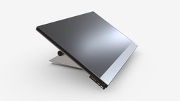 All-in-one desktop computer 03 in, office, computer, one, lcd, pc, flat, all, monitor, desktop, display, equipment, business, wide, internet, 3d, pbr, technology, digital, black