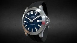 AWI AW5008A.K Men's Automatic Mechanical Watch jewellery, jewel, element, clock, vr, ar, forgame, pbr-texturing, substancepainter, unity3d, 3dsmax, cool, pbr, 3dscan, watch, 3dmodel