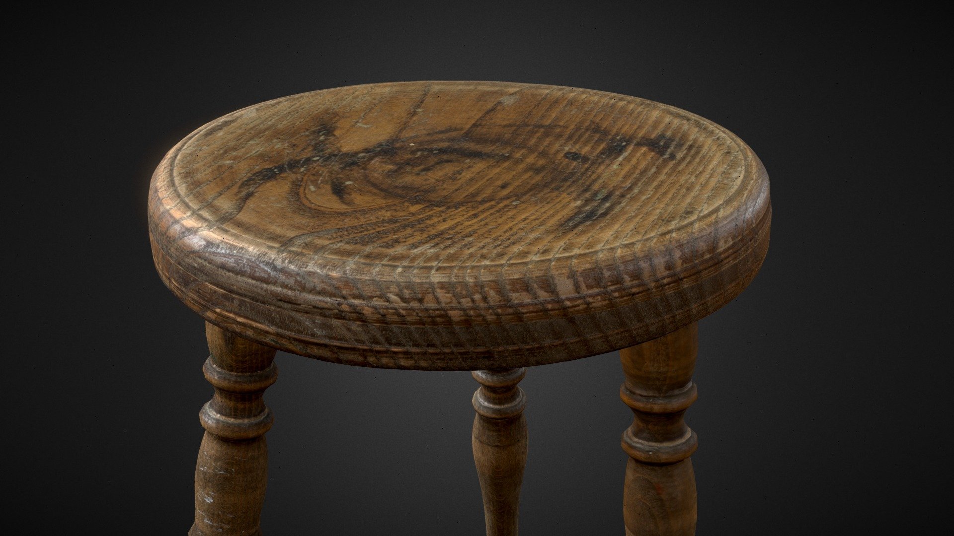 3D scan of this realistic looking Old Stool, all shot with cross-polarized technique for true albedo.

Great for scenes such as: interior, outdoor decoration, old town....

Quads only (Fast loading, and economic mesh)
8K Textures: Base Color, Normal, Height, Roughness, Specular