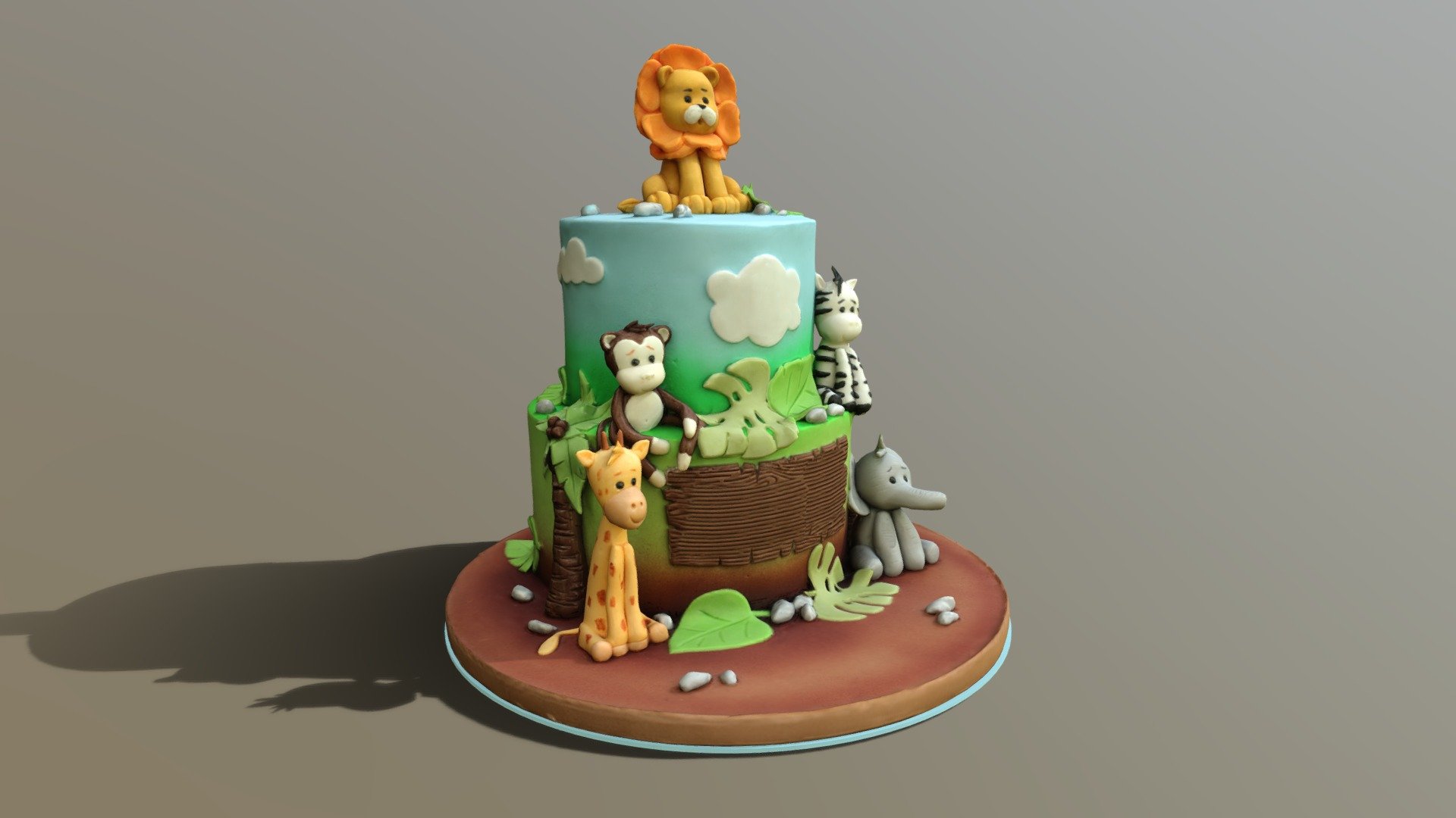 3D scan of a cool Safari Animals Cake which is made by CAKESBURG Online Premium Cake Shop in UK. You can also order real cake from this link: https://cakesburg.co.uk/collections/best-seller-2/products/safari-animals-cake-5

Textures 4096*4096px PBR photoscan-based materials Base Color, Normal, Roughness, Specular)