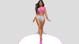 Stylized Nicki Minaj body, music, hair, jewelry, curvy, rap, rapper, curves, fullfigure, anaconda, haircut, hairstyle, nicki_minaj, bigbooty, maya, photoshop, nicki-minaj
