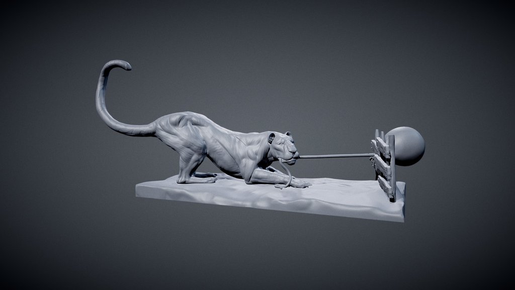 Promo: if you want to learn more about how to sculpt Animals and their Anatomy to create something like that head over to: https://www.patreon.com/tonyeight

2D HD version at my Artstation at: 
https://www.artstation.com/artist/tony_eight

another big cat study I did today. Had this idea in mind about a lion playing with a balloon. The balloon is called: Lou and it the only friend the lion has. So sad....

hope u guys like it and I hope I’ll find time to do a few more of these!