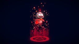 Leader of the Cult (Cult of the Lamb Fanart) fanart, videogame, demonic, ritual, video-games, lamb, devolver, gameart, demonic-ritual, cult-of-the-lamb