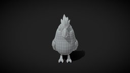 Cartoon Parrot Bird Base Mesh 3D Model base, toon, cute, bird, mesh, animals, parrot, crest, nature, base-mesh, cockatoo, cockatiel, cartoon, lowpoly, animal, nymphicus-hollandicus, weiro, quarrion, cartoon-parrot-bird-base-mesh