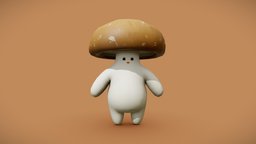 Cute Mushroomm rpg, forest, cute, mushroom, chibi, miniature, 3dcoat, rig, vr, alien, nature, kawaii, mush, charactermodel, vrchat, stylizedmodel, stylizedcharacter, substancepainter, character, handpainted, game, blender, creature, zbrush, animation, stylized, characterdesign, sculpture