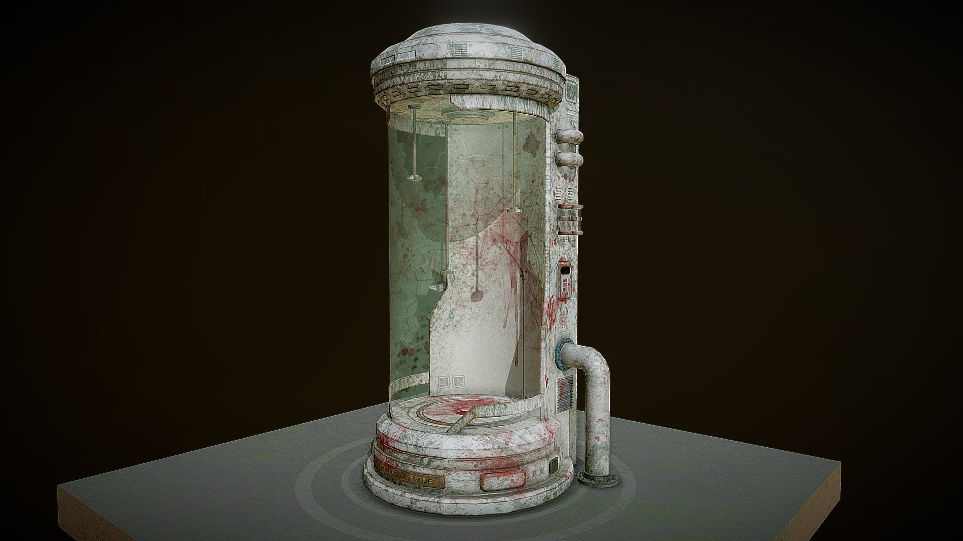Low-poly Sci-fi Old Laboratory Capsule

Modeled in Maya, UV mapped and textured.

Available Format: OBJ, FBX

Thank you so much for your interest!
