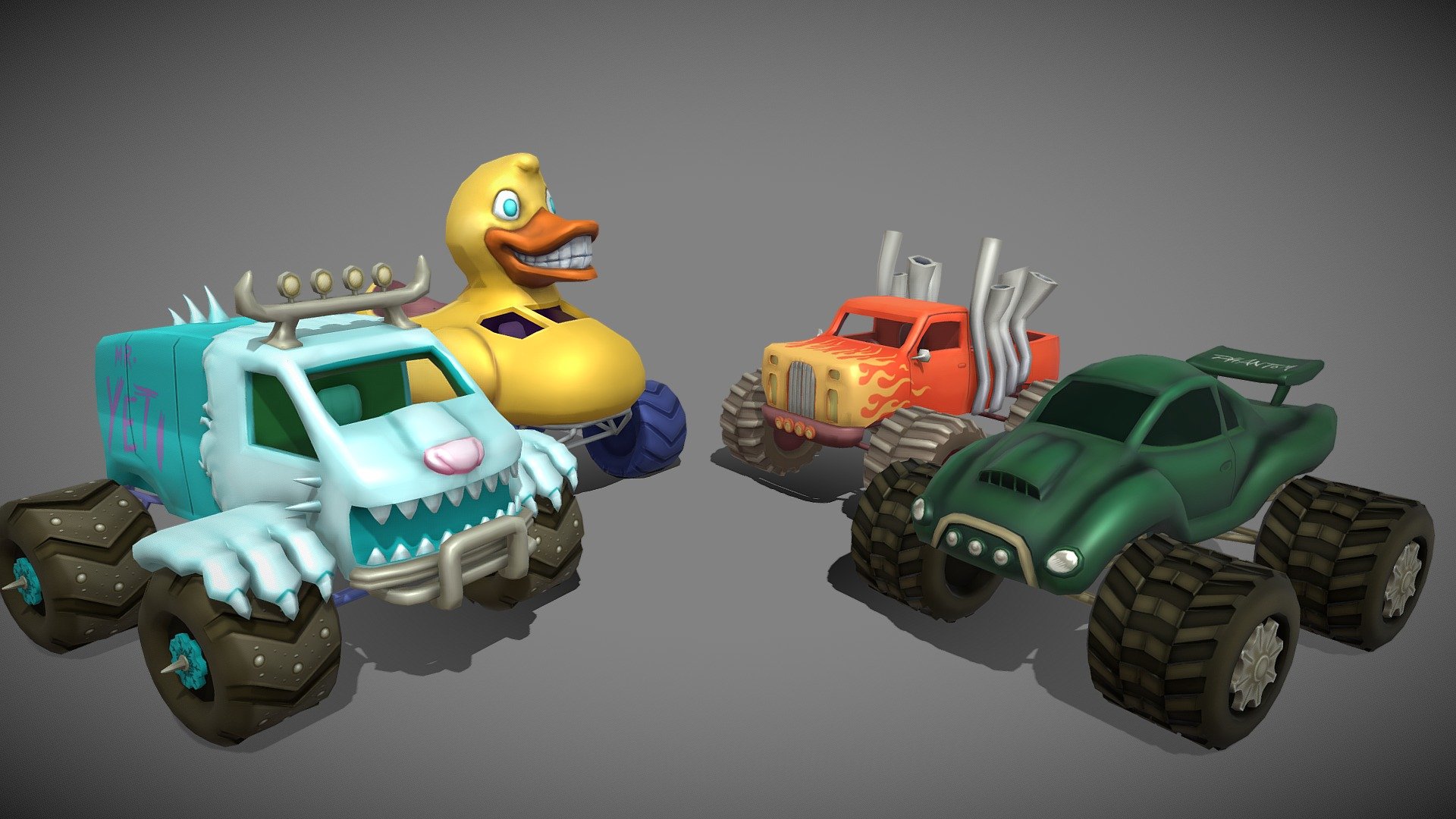 Professional work done for Crooked Tree Studios, for &ldquo;Throw Trucks With Your Mind!
