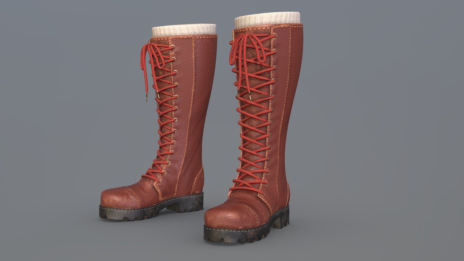 This 3D model features a highly-detailed and accurate representation of Lara Croft's classic boots. These iconic boots were first introduced in the original Tomb Raider video game series and have since become a staple of Lara Croft's iconic look.

The model is rendered in high-quality and features a range of intricate details, from the laces and buckles to the subtle wear and tear of the leather. The boots are modeled to scale, ensuring that they are as close to the real thing as possible.

Whether you're a fan of the Tomb Raider series or simply appreciate high-quality 3D models, this Lara Croft Classic Boots model is sure to impress. With its attention to detail and faithful representation of an iconic piece of gaming history, it's a must-have for any 3D modeling enthusiast.