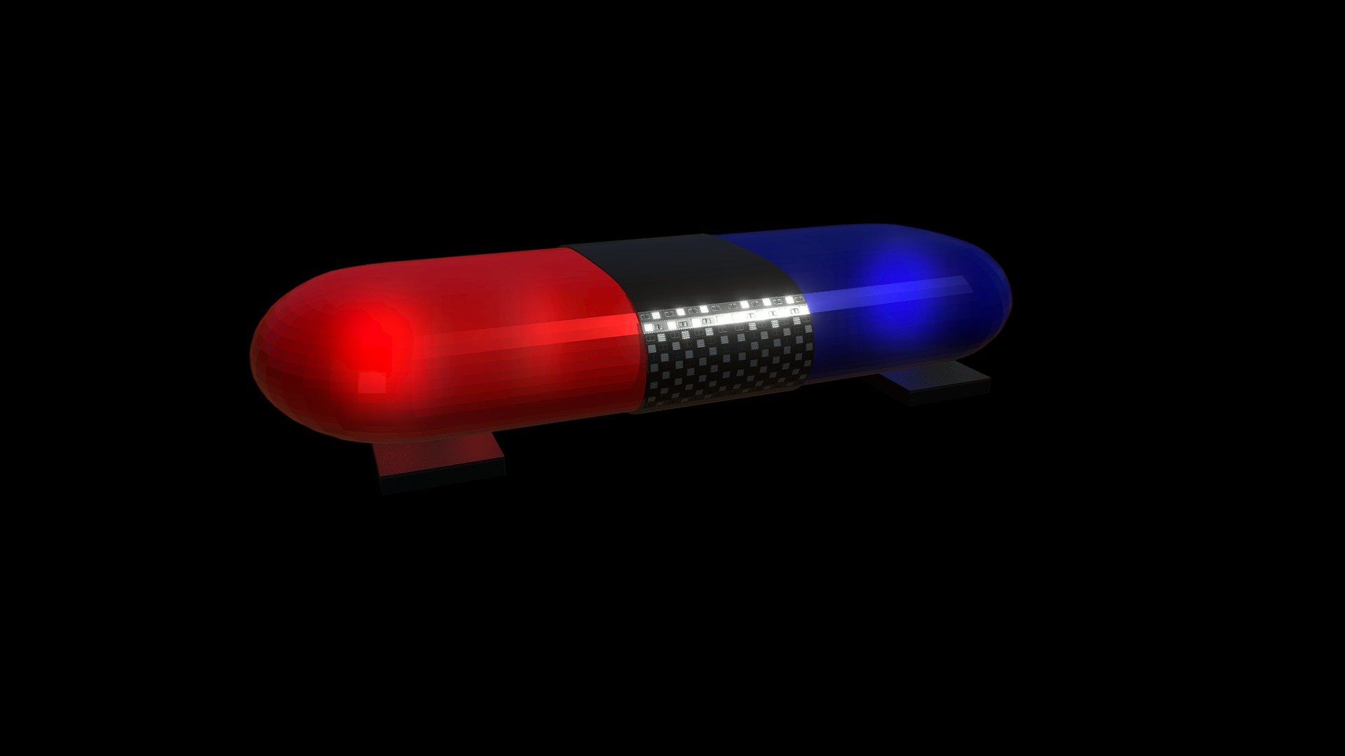 Police lighting fixture used for attracting attention or emergencies