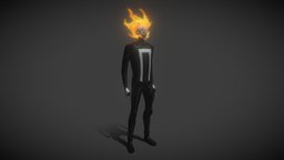 Ghost Rider (Robbie Reyes). fanart, marvel, comic, 3dart, heroes, rider, hq, robbie, ghostrider, reyes, marvelheroes, character, 3d-coat, photoshop, lowpoly, skull, maya2018, animation, sketchfab, ghost, 3d-character, johnny-blaze
