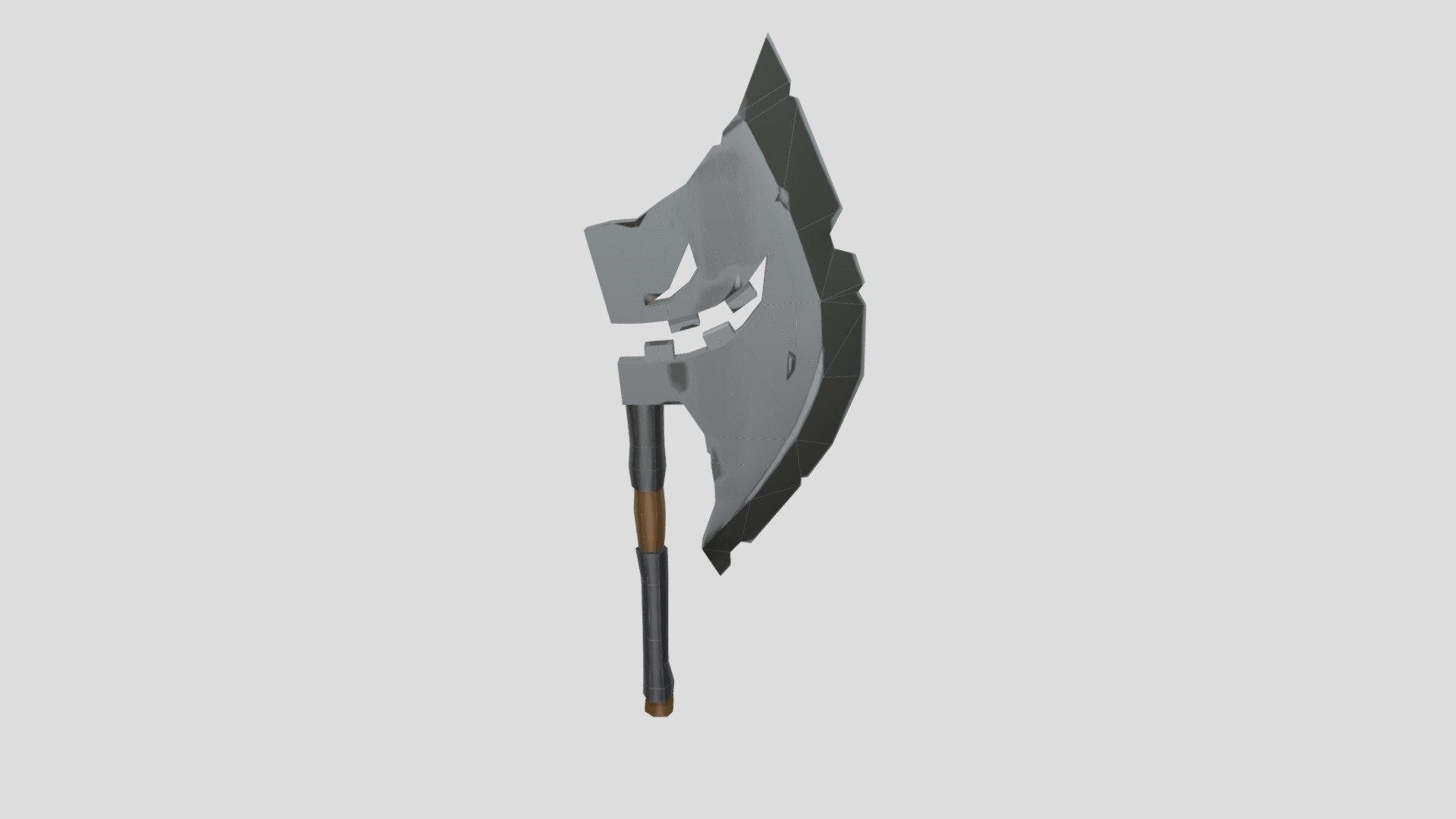 First 3D Asset Model, the Horseless Headless Horsemann's Headtaker, from Team Fortress 2. 
 assignment for 3D Modeling for games, by the professor Ismael Lito, from Universidade Veiga de Almeida.
