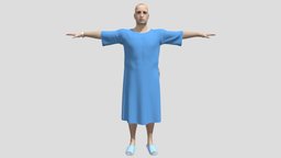 Patient bed, operation, doctor, patient, hospital, old, surgery, exam, sickness, accident, aged, icu, disease, illness, character, game, man, medical, inpatient, admitted