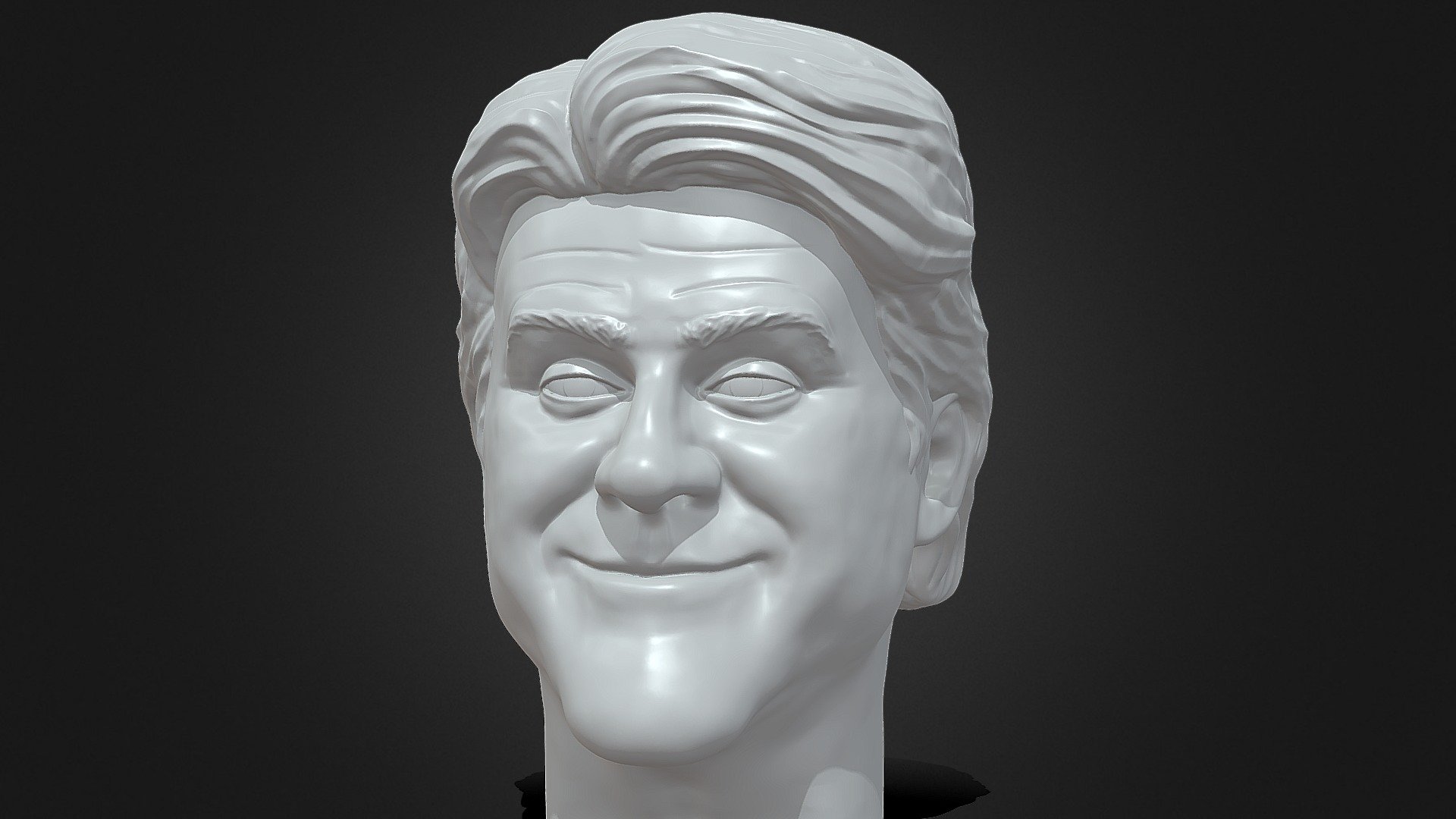 Jay Leno digital portrait sculpture. Likeness sculpt from his 90's era. 3D model is 3D printable.

Included is also stl file of the head without neck for action figures scaled to mattel elite size.

Browse my store to see more of my work.

Message if interested to commission me.