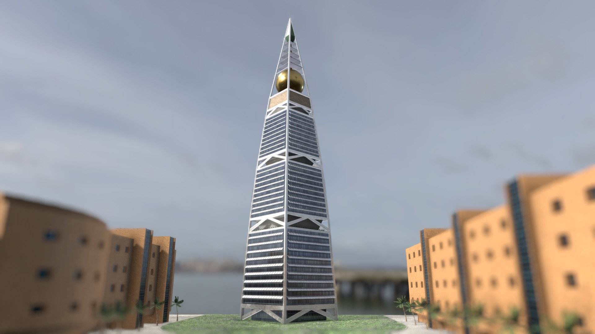 3D model of Al Faisaliyah.  Low Poly 3D model ready for Augmented Reality, Virtual Reality and Video Games. PBR Textures with 2K resolution. Modeling in Blender and textured with Substance Painter.

Hope you like this 3d model. Thank you!