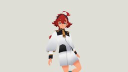 Suletta Mercury b3d, animegirl, npr, anime-character, witch, gundam, g_witch, sulettamercury, wasuretta