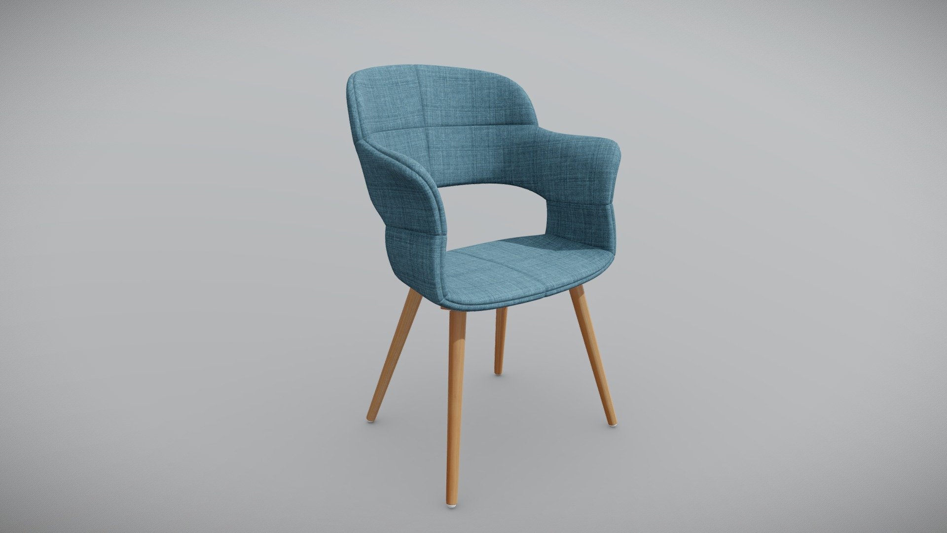 Modern chair with PBR texture set.
.FBX file is in the additional archive.