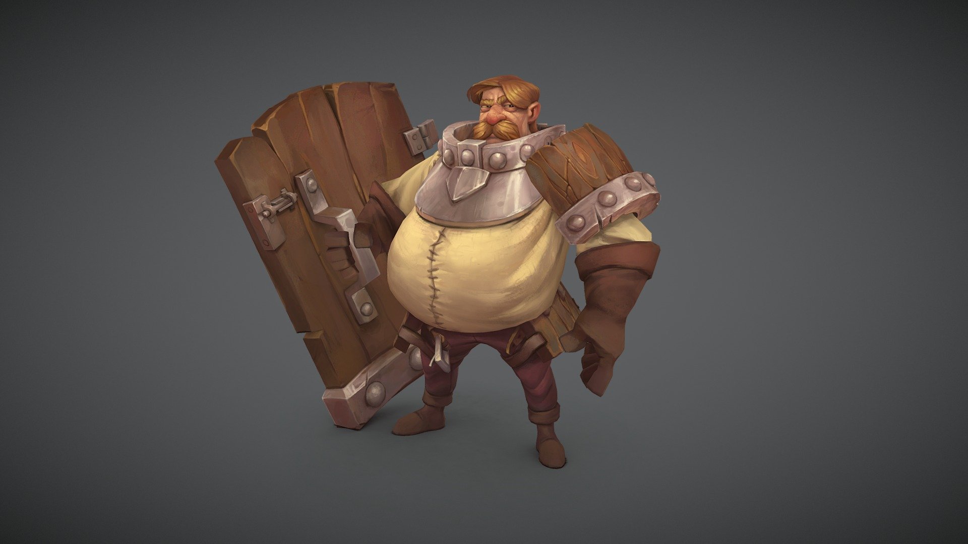 little texturing practice i've made based on a concept art by Carlos Ruiz: 
https://www.artstation.com/artwork/o95yW 

was trying to capture some aspect of his awesome design but make it a bit more detailed 

my artstation: 
https://www.artstation.com/artwork/rVzbe