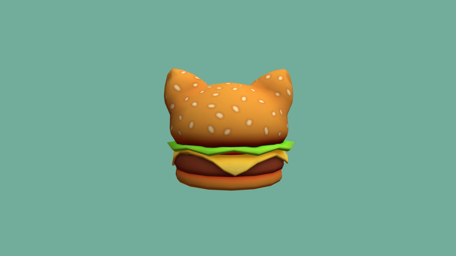 I've been playing a hat in time a lot lately and i rlly wanted to make a model of the cat burger u can buy in nyakuza metro