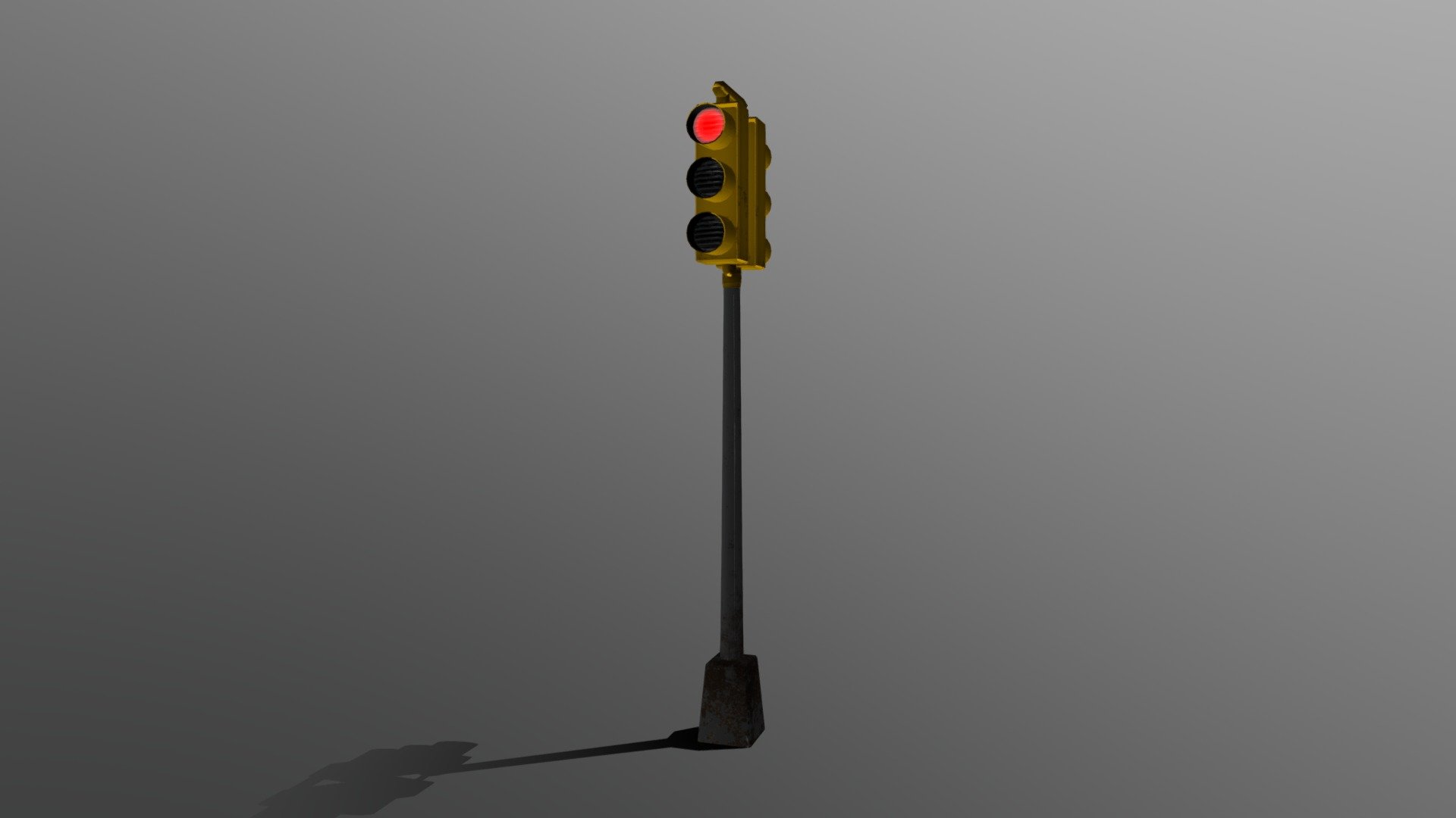 A model of traffic lights inspired by 80s american streets.