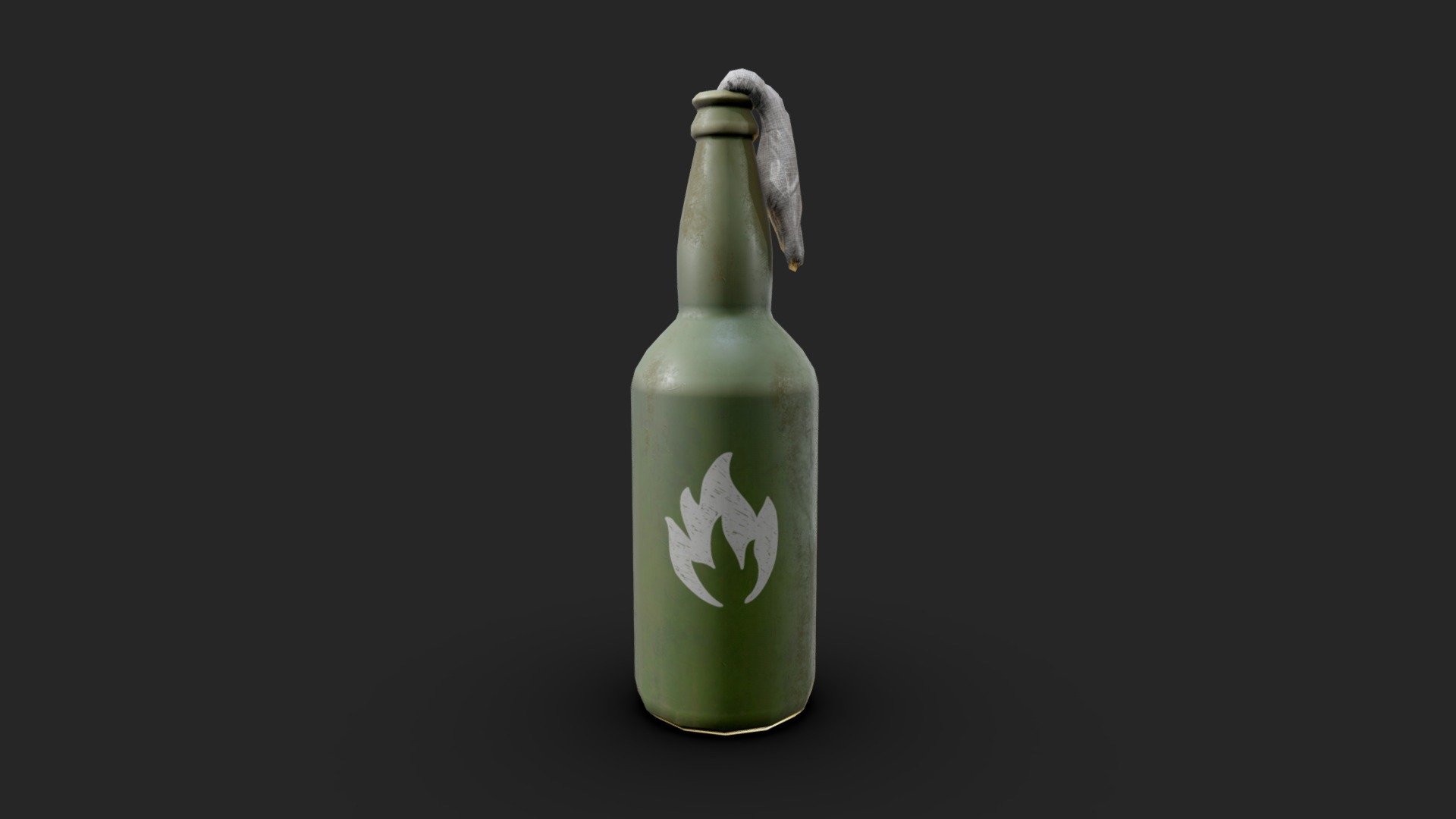 Molotov cocktail for your renders and games

Textures:

Diffuse color, Roughness, Normal, AO

All textures are 2K

Files Formats:

Blend

Fbx

Obj