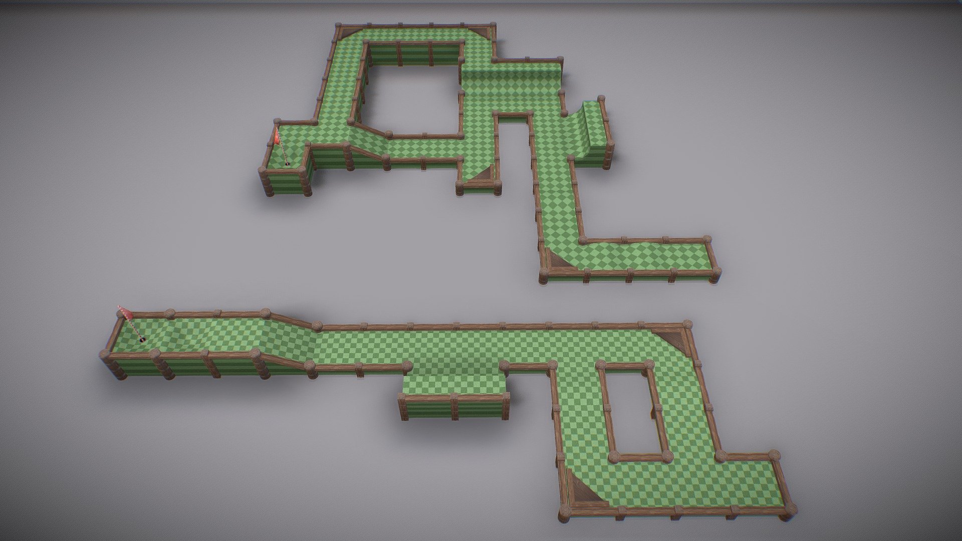 This package includes all individual models with clean topology in a zip file inside the package. The preview model appears to not have clean topology only because it was exported from Unity.

Stylized General Modular Mini Golf Asset Package Demo is a high quality modular Mini Golf environment designed to ensure a smooth and fun experience for your Mini Golf game!




Each model includes a Diffuse map.

Includes 65+ modular assets! These include barriers, holes, floors, flags, stops, ramps, jumps and much more!

Includes three themes! These are - grassy, sandy and snowy.

Includes two texture types for each theme.

Support email : alignedgames@mailbox.co.za
Aligned Games website : https://alignedgames.com/

You can also receive this package by supporting me through Patreon, as well as many other free ones. So please consider supporting me there.

https://www.patreon.com/AlignedGames