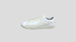 Nike Blazer Low leather 白色_cw7585-100 leather, nike, blazer, low