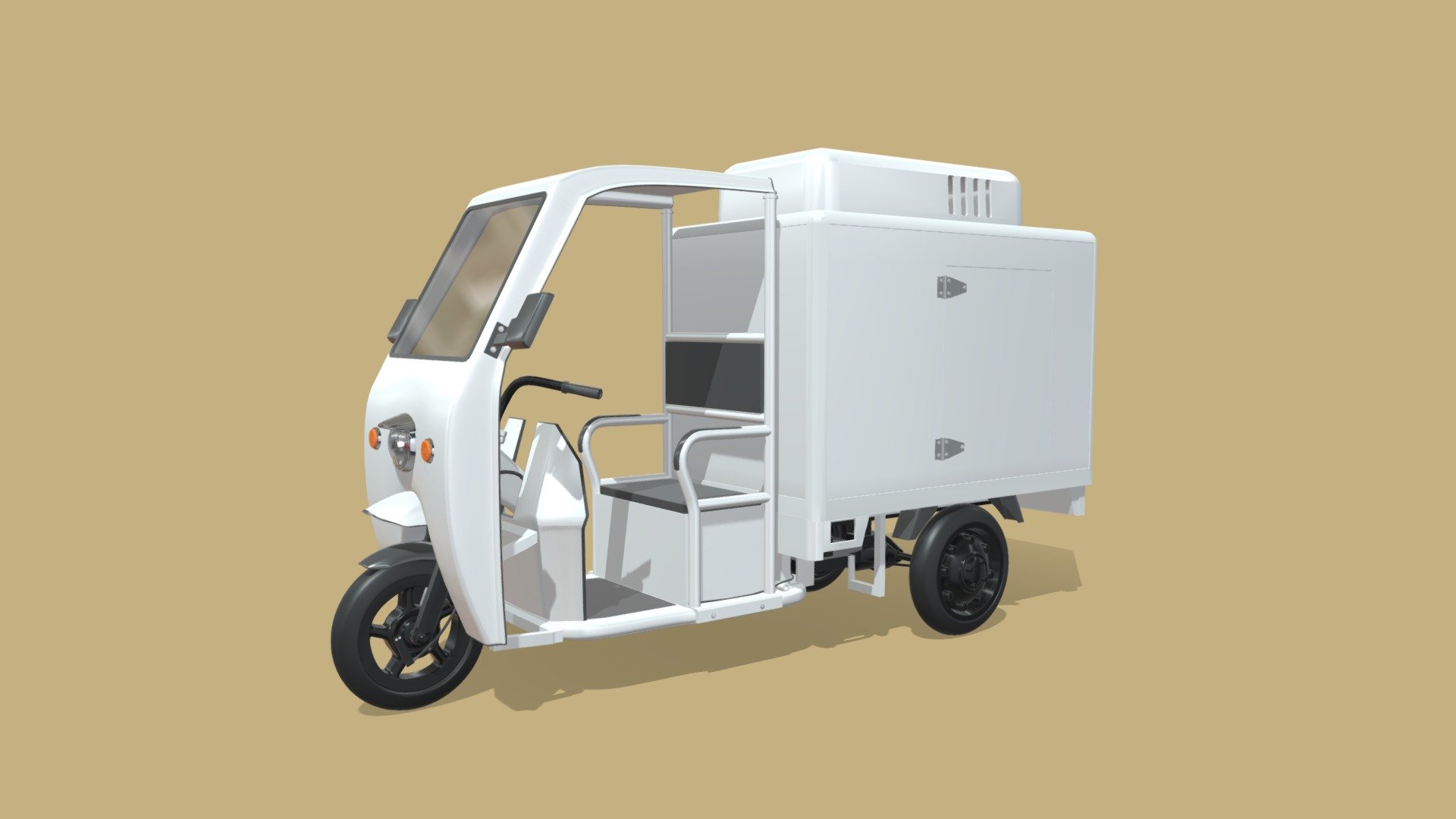 Refrigerated Tricycle

IMPORTANT NOTES:




This model does not have textures or materials, but it has separate generic materials, it is also separated into parts, so you can easily assign your own materials.

If you have any doubts or questions about this model, you can send us a message.