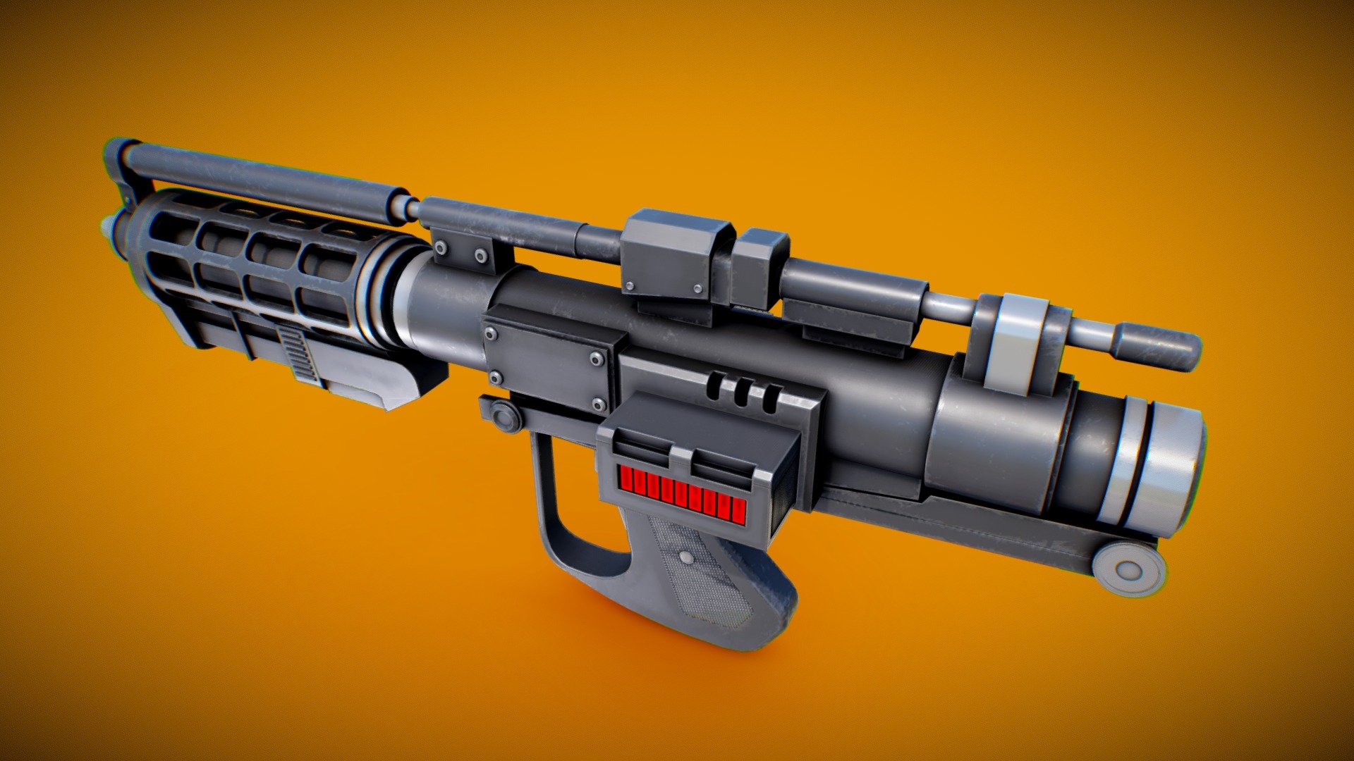 standart issue assault rifle of the B1 Battle Droid

11.7k Triangles - 2 Texture Sets (1x4k rifle, 1x 512 magazine)