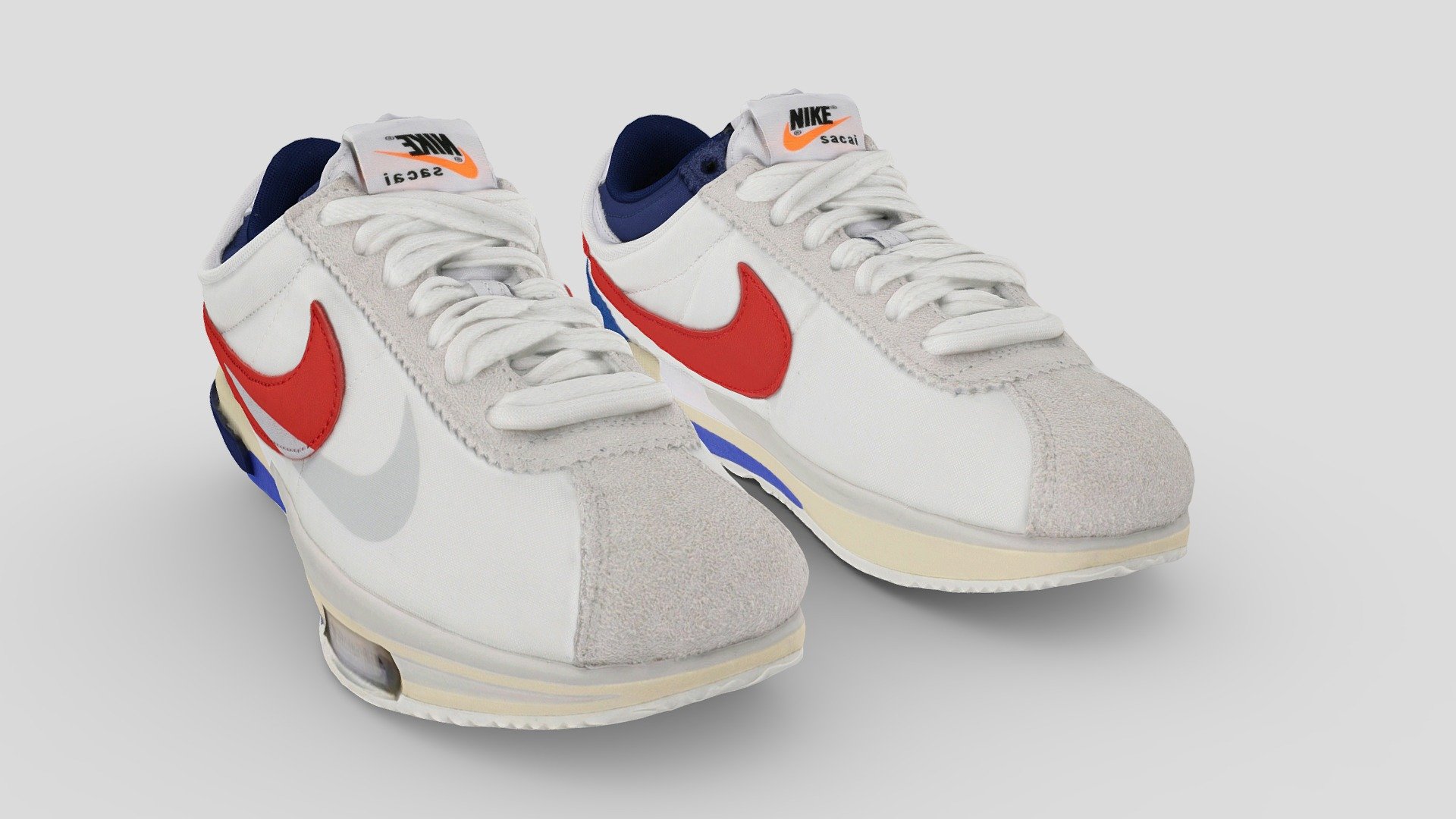 Promotion:Pick any 10 of sneakers for $150.Pick any 5 of sneakers for $100.

A Very Detailed scanned shoes with High-Quality .Reay to use in virtual try on project and game sim 4 or second life.

The Mesh is UV unwrapped.The length of all my shoes is about 24cm.

4096x4096 difuse Texture Map jpg format，in the compressed file rar.

The textures is lighting baked,the texture is uploaded to preview images.

File contains :

FBX .OBJ .stl.collada(dae).Difuse map Texture(jpg format).

If you want to change the colorway of the shoes, it is easy to do it with photopshop. If you want to change the colorway or decrease the polycourt ,I am willing to do it.

This is a professional scanning agency, if you want any other shoes, Don't hesitate to tell me.It will helps a lot.we are available for custom shoes scan.

Don't forget to check my other sneakers,Have a nice day：）