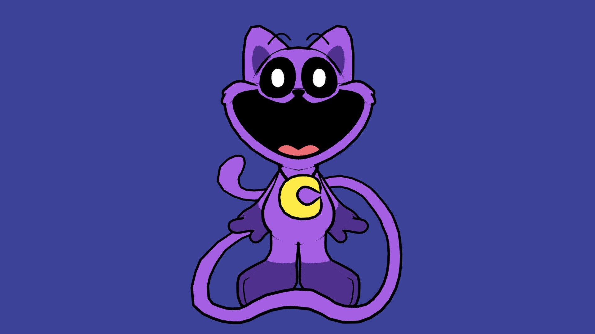 Catnap from Poppy Playtime, part of the smilling critters, this model is based on his cartoon version