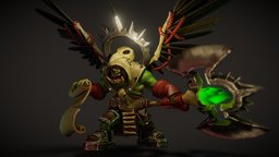 Ho-Gok, the Orcangel of sin warhammer, armor, armored, warrior, orc, videogame, medieval, angel, bake, baked, figurine, desgin, sin, david, cosplay, presa, kudeng, heartstone, stylizedmodel, stylizedcharacter, stylizedart, substance, painter, character, unity, 3d, blender, blender3d, stylized, gamecharacter, fantasy, wow, gameready, gamereadycharacter, arcangel, orktober, orcangel, orkangel, orctober, noai