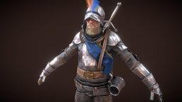 Toddy - TTT model anatomy, humanoid, locomotive, biped, warrior, fighter, fight, fighting, hulk, humanbody, charactermodel, malecharacter, humananatomy, pbrtexture, pbr-texturing, substancepainter, substance, character, game, pbr, gameart, low, man, characters, human, male, war, warriors, knight
