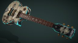 Gibson Les Paul Custom Guitar - "Direct to Hell" music, instrument, blenderartists, prop, sculpting, realtime, unwrap, blender-3d, blender3dmodel, unwrapped, blendernation, blender-blender3d, uvs, blender-lowpoly, blender3d-modeling, baked-textures, blenderart, blender28, substancepainter, blender, blender3d, gameart, zbrush, stylized, fantasy, sketchfab, gameart2020, guitartexturingchallenge, blender2831, uvpackmaster