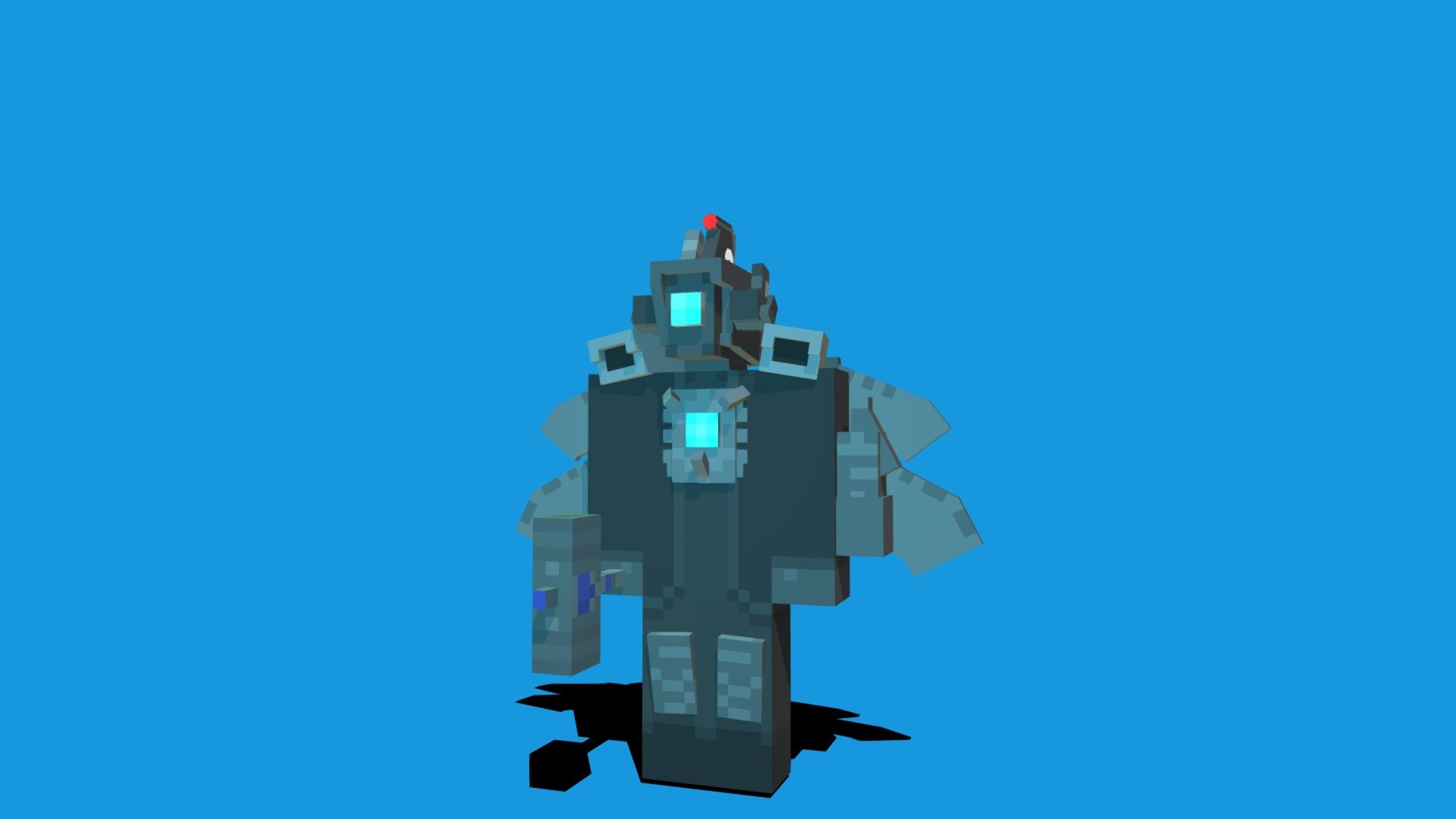 Made in Blockbench for Minecraft Bedrock but you can also transfer it to Java. Its a little bigger than a player only so if you're gonna use it in an addon or animation scale it up so it fits the original.