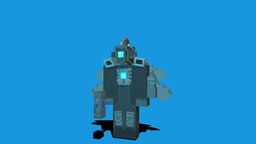 Titan Cameraman toilet, titan, cameraman, pixel-art, blockbench, skibidi, low-poly, minecraft, voxel, noai, skibiditoilet, speakerman, skibidi-toilet, skibidi_toilet